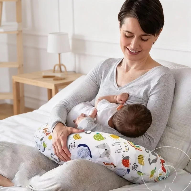 Baby Nursery Pillow - Autumn Winter Detachable Nursing Pillowcase Replacement