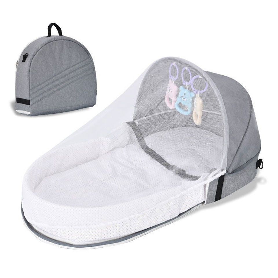 Baby Nursery Dolls - Portable Travel Baby Crib Foldable Baby
