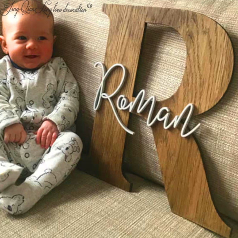 Baby Nursery Name Wall Art - Custom wooden Decor-Nursery Name Sign-Nursery Wall