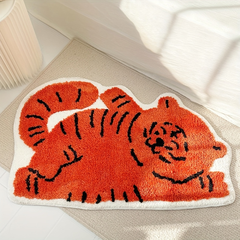 Baby Nursery Mat - VIKAMA Kawaii Lying Cat Area Rug,