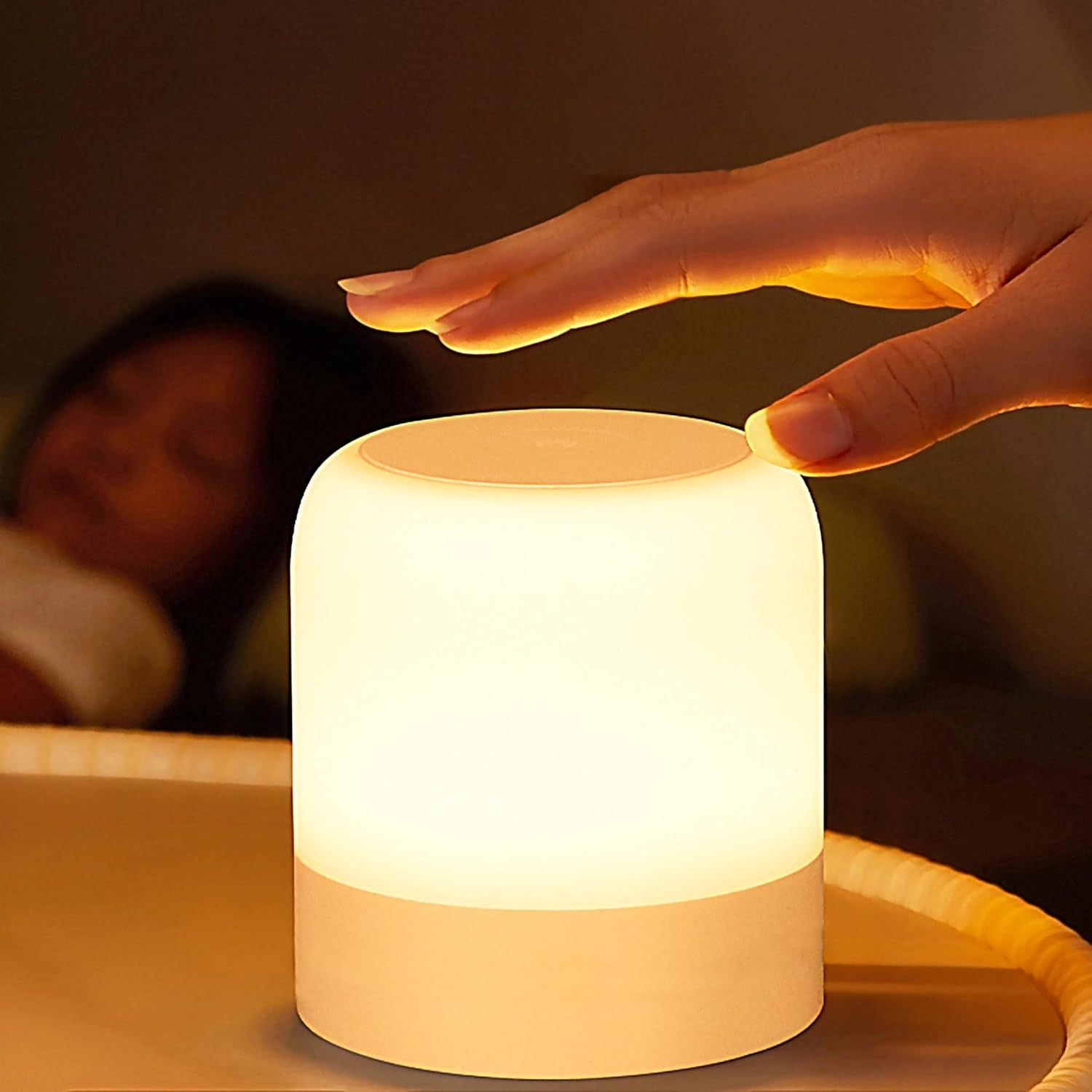 Baby Nursery Egg Light - 1pcPortable Baby Night Light,3 Colours Egg