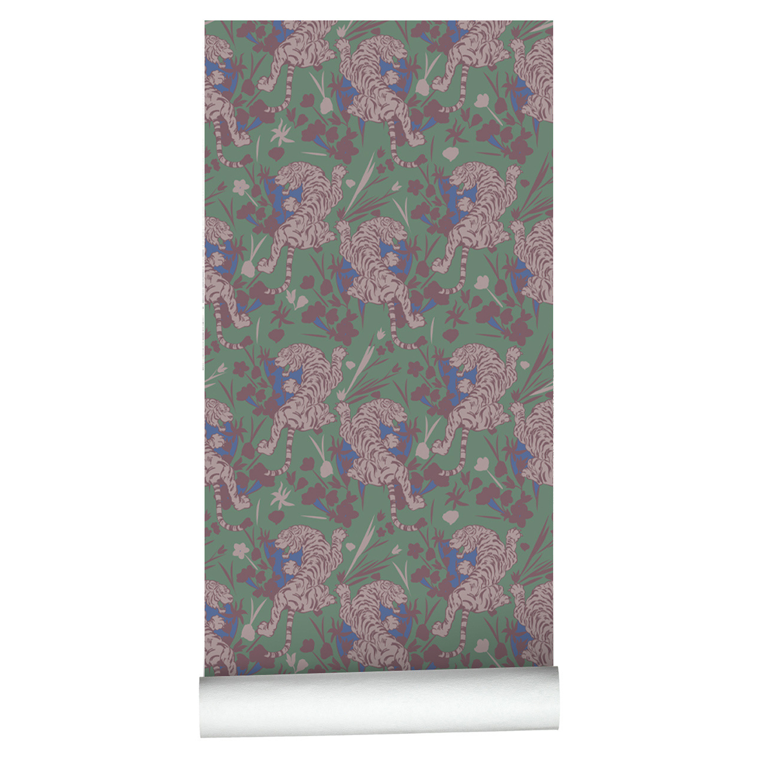 Baby Nursery Peel And Stick Wallpaper - Woodland Tiger Peel and Stick Wallpaper