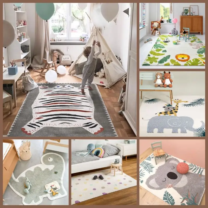 Baby Nursery Carpet - Cartoon Hairy Nursery Play Mat For
