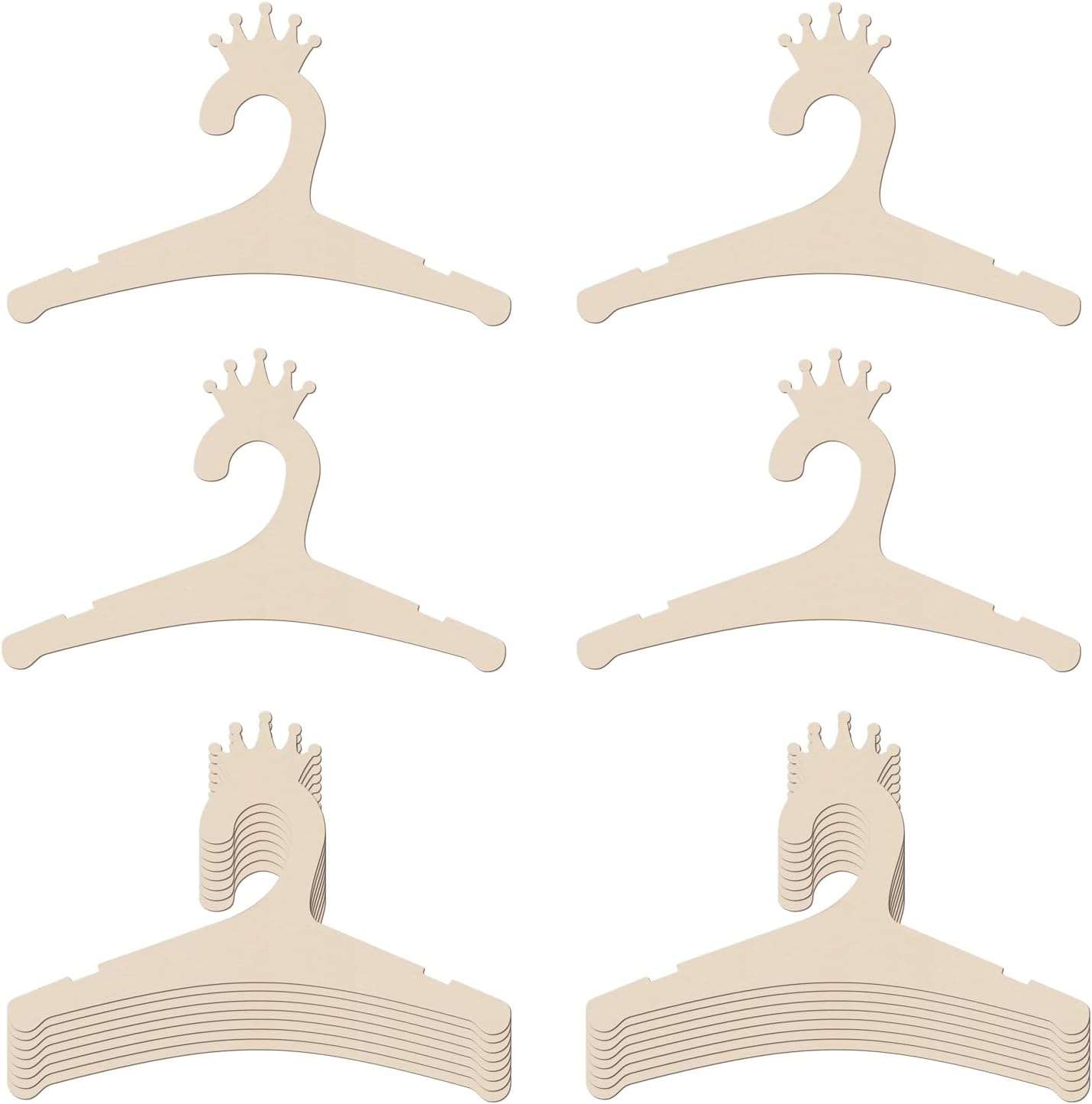 Baby Nursery Products - Wooden Baby Hangers 9 Inch, Cute