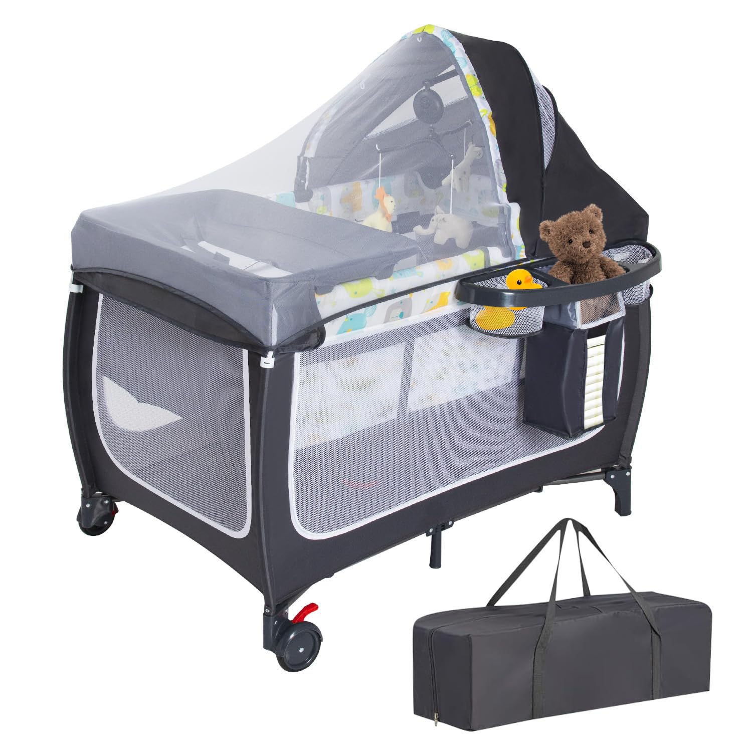 4 in 1 Pack and Play,Portable  - Baby Nursery Furniture Sets 评论和价格