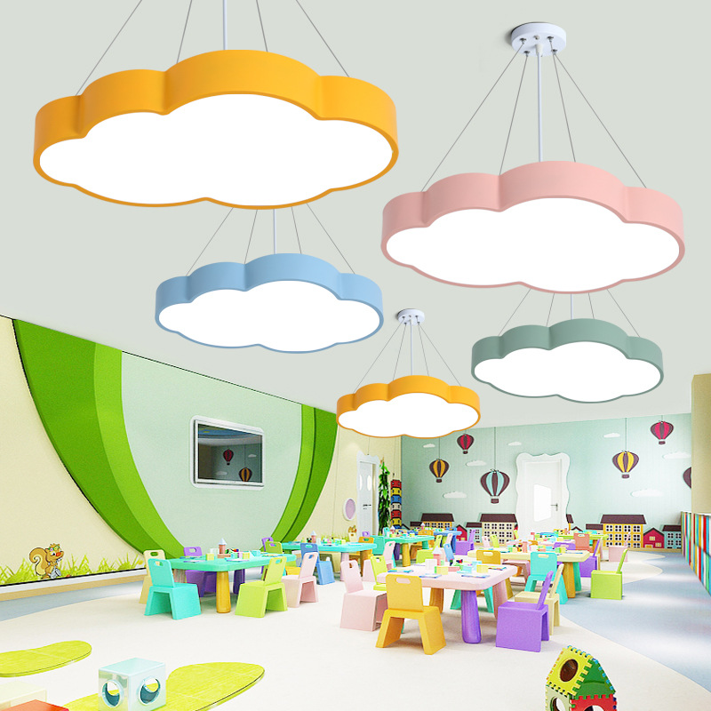 Cloud Chandelier Kindergarten  - Baby Nursery Chandelier 评论和价格
