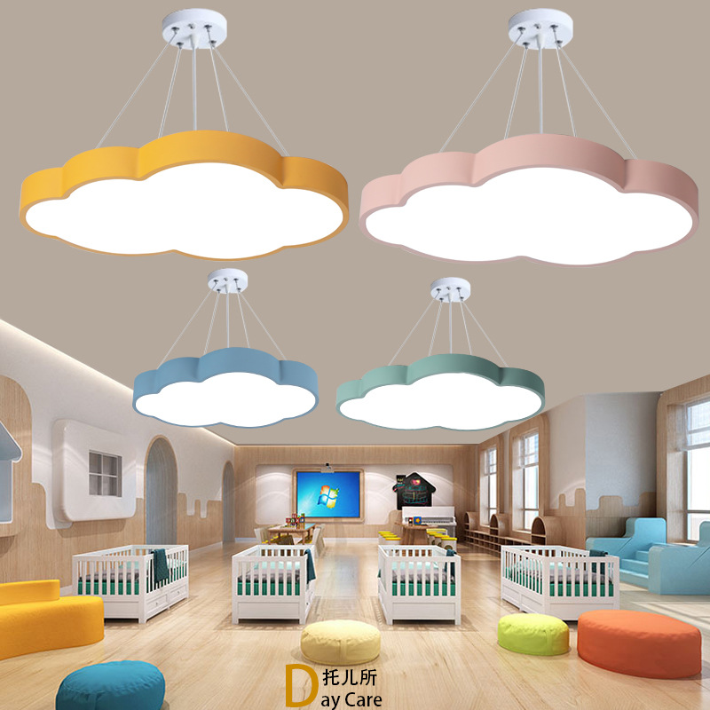 Cloud Chandelier Kindergarten  - Baby Nursery Chandelier 评论和价格