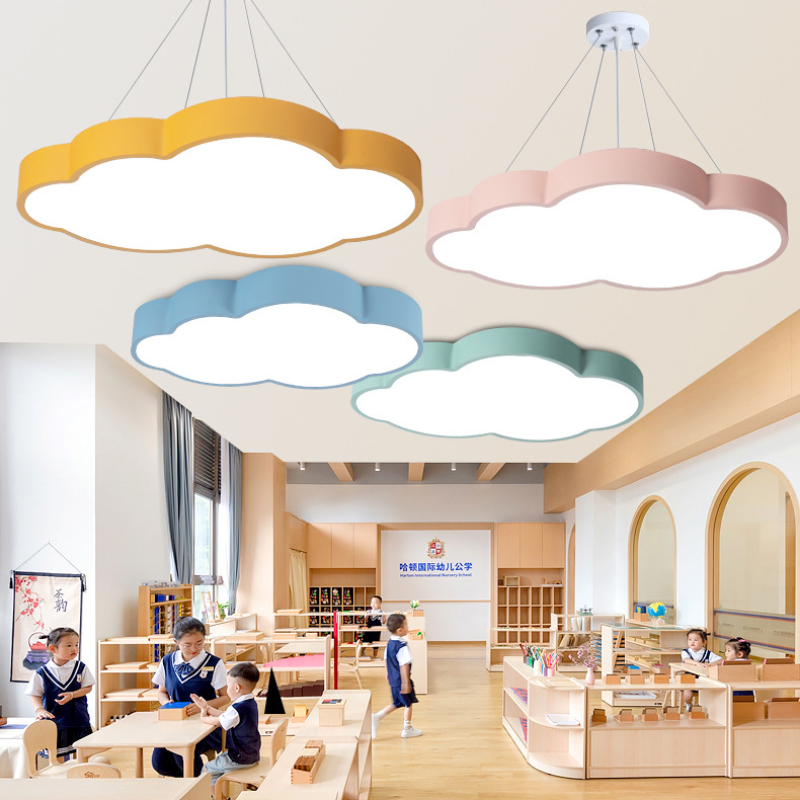 Cloud Chandelier Kindergarten  - Baby Nursery Chandelier 评论和价格