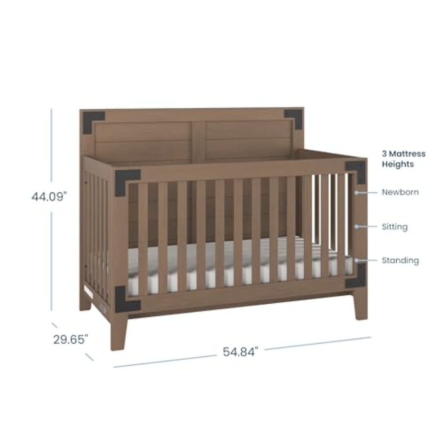 Lucas Design 4-in-1 Convertibl - Baby Nursery Furniture Sets 评论和价格