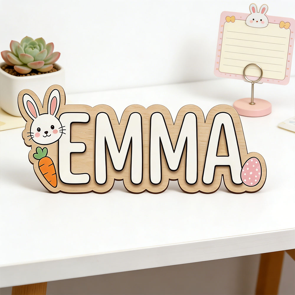 Personalized Easter Bunny Name - Baby Nursery Toy 评论和价格
