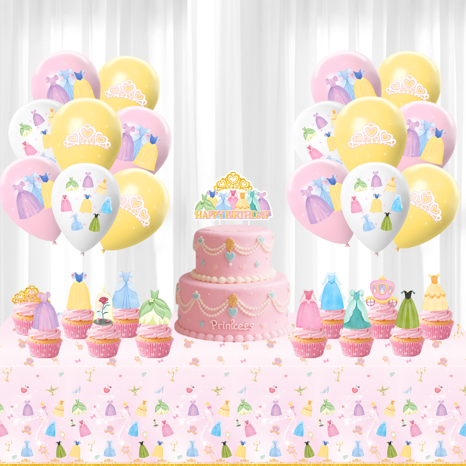 Princess Dress Girls Birthday  - Baby Nursery Ideas Girl 评论和价格