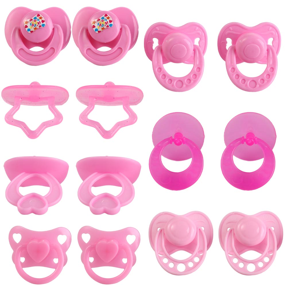 2pcs Lovely Doll Pacifier For  - Baby Nursery Dolls 评论和价格