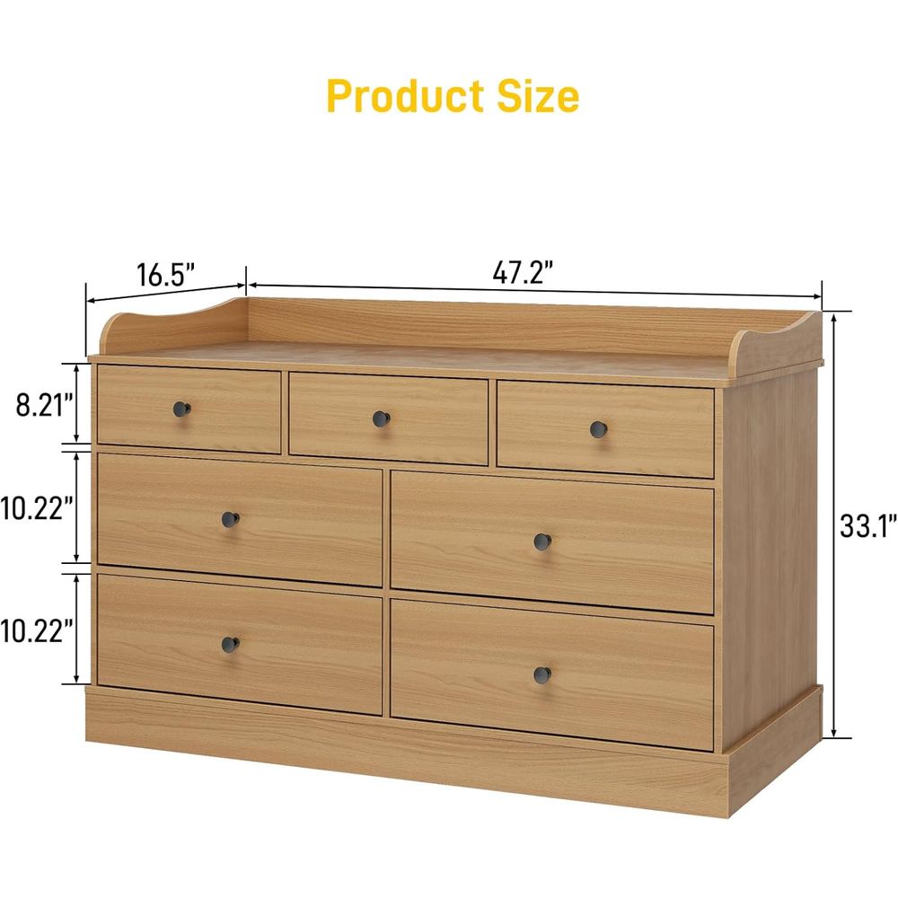 7-Drawer Kids Dresser, Changin - Baby Nursery Furniture Sets 评论和价格