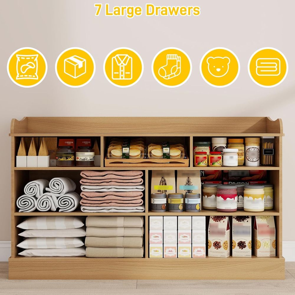 7-Drawer Kids Dresser, Changin - Baby Nursery Furniture Sets 评论和价格