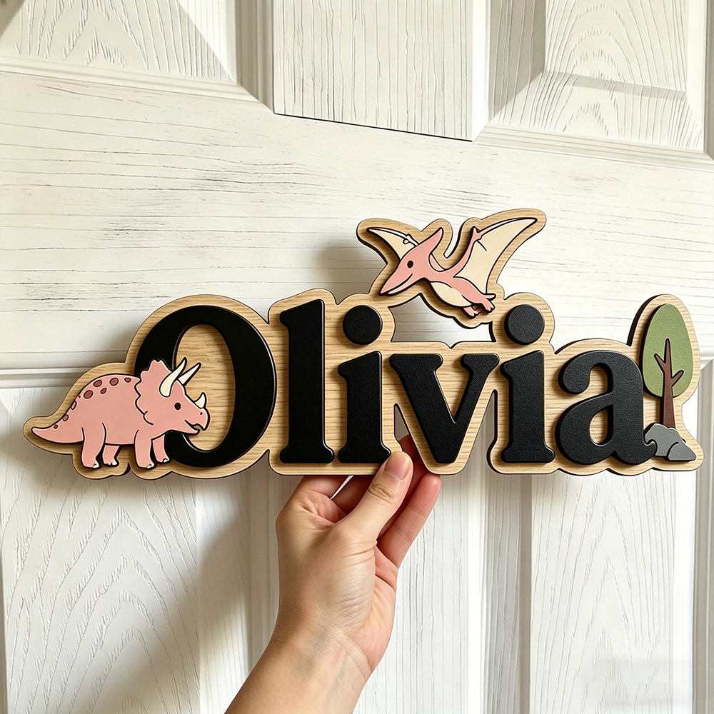 Personalized Dinosaur Name Sig - Baby Nursery Toy 评论和价格