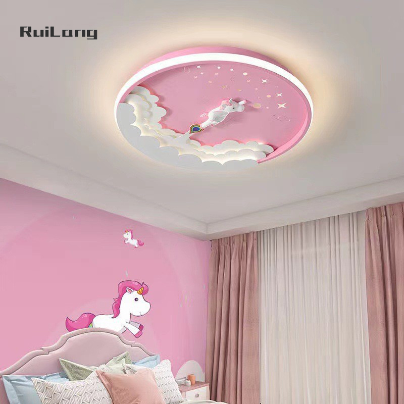 Cartoon Led Unicorn Ceiling La - Baby Nursery Chandelier 评论和价格
