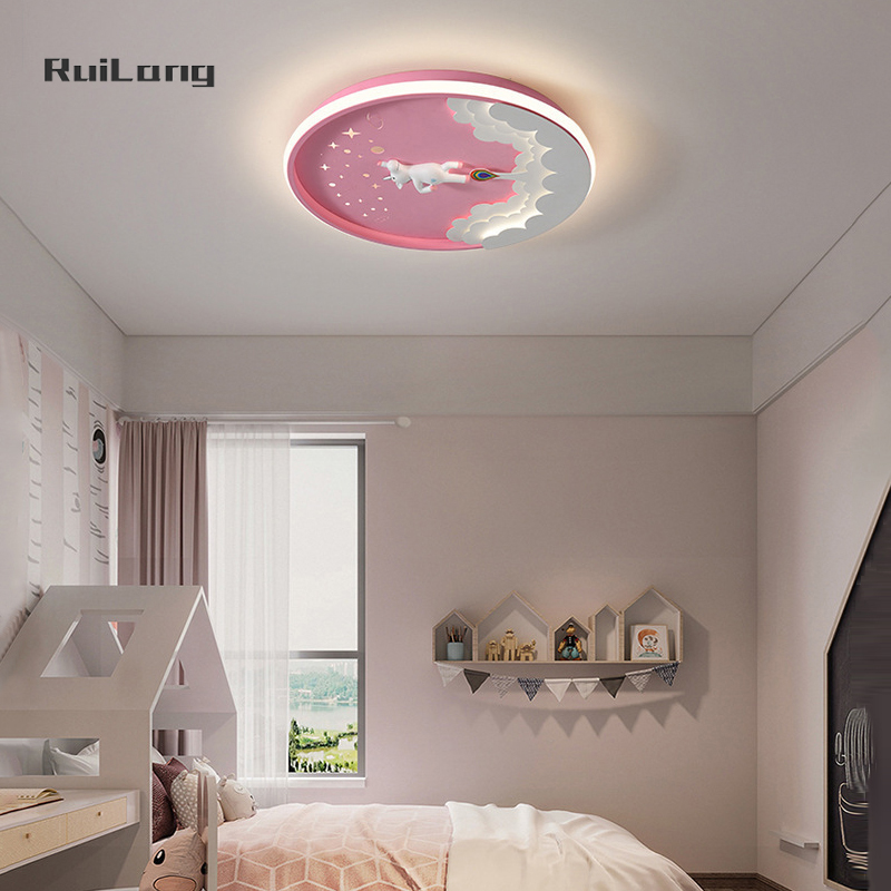 Cartoon Led Unicorn Ceiling La - Baby Nursery Chandelier 评论和价格
