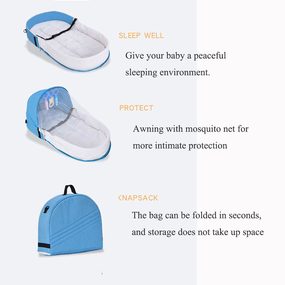 Portable Travel Baby Crib Fold - Baby Nursery Dolls 评论和价格