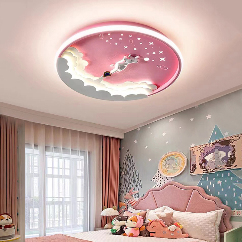 Cartoon Led Unicorn Ceiling La - Baby Nursery Chandelier 评论和价格