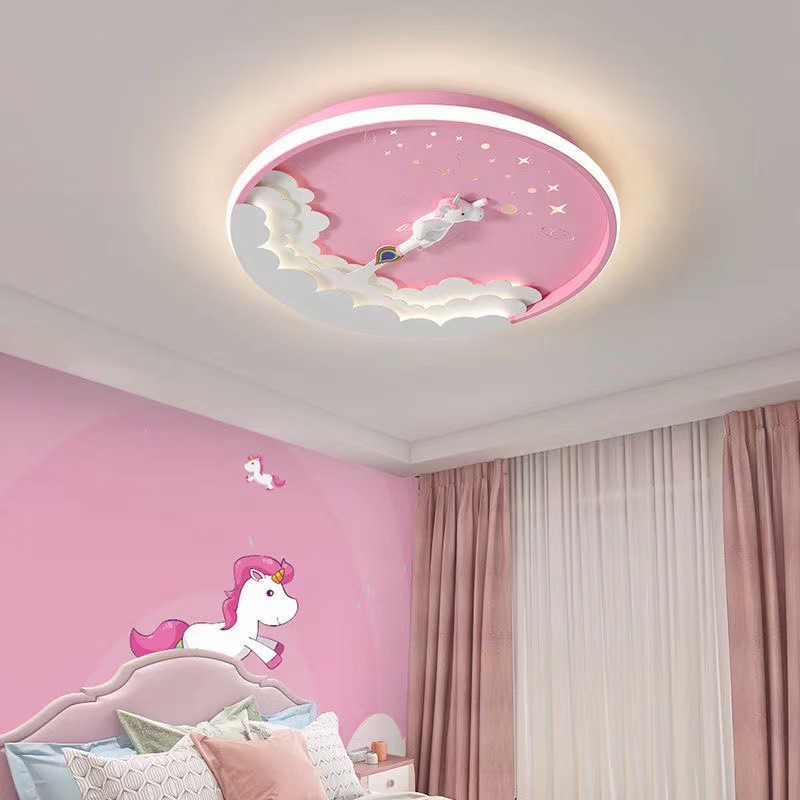 Cartoon Led Unicorn Ceiling La - Baby Nursery Chandelier 评论和价格