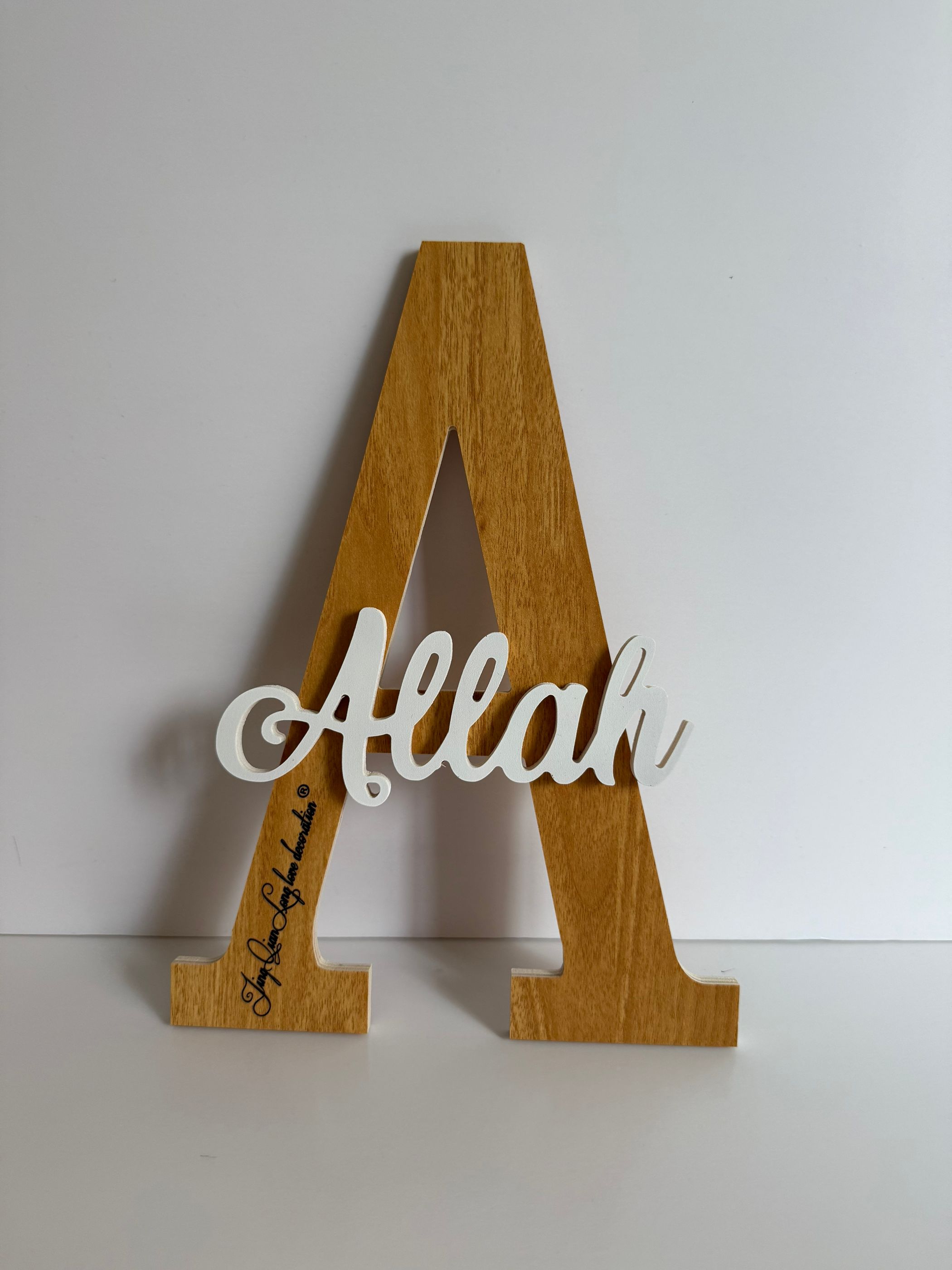 Custom wooden  Decor-Nursery N - Baby Nursery Name Wall Art 评论和价格