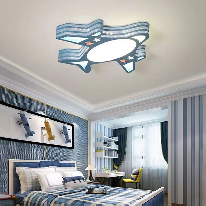 Cartoon Airplane Ceiling Light - Baby Nursery Chandelier 评论和价格