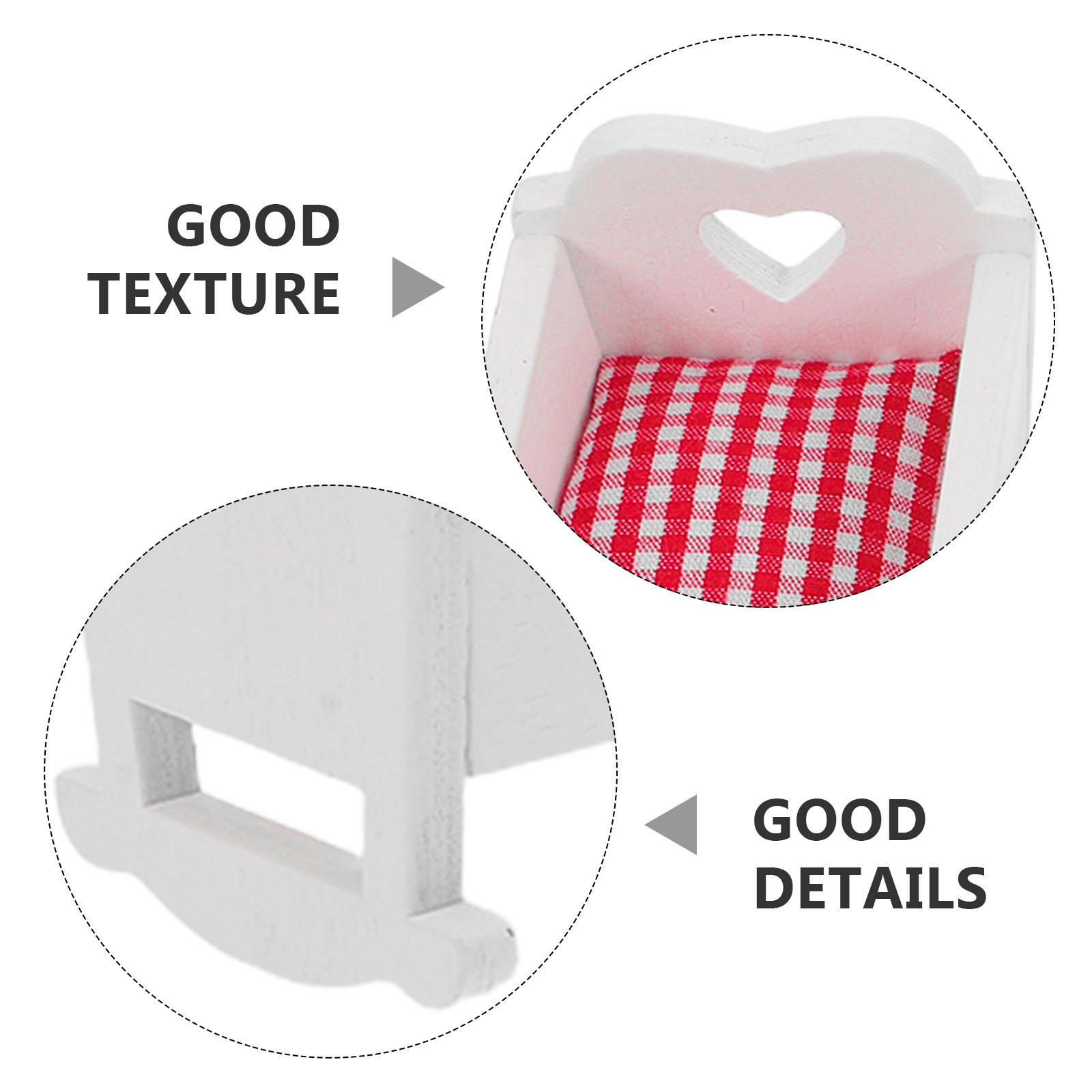 3Pcs Mini Crib Baby Bedroom Do - Baby Nursery Furniture Sets 评论和价格