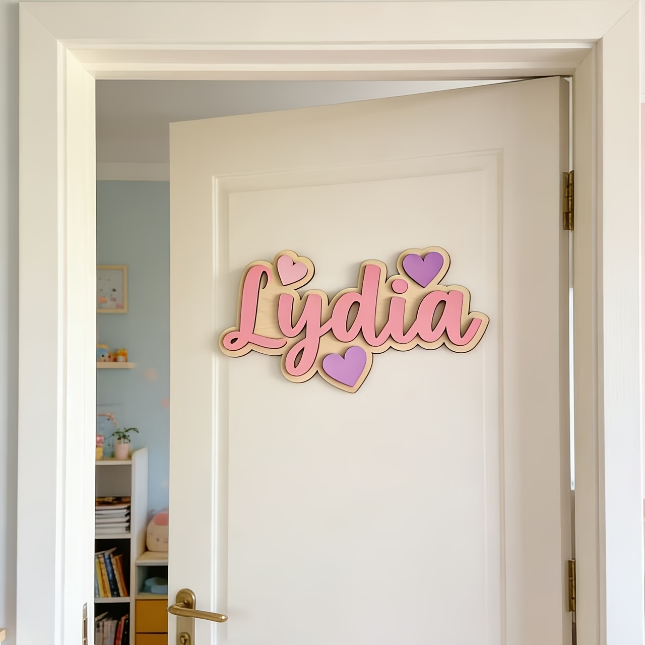 Personalized Gradient Heart Na - Baby Nursery Toy 评论和价格