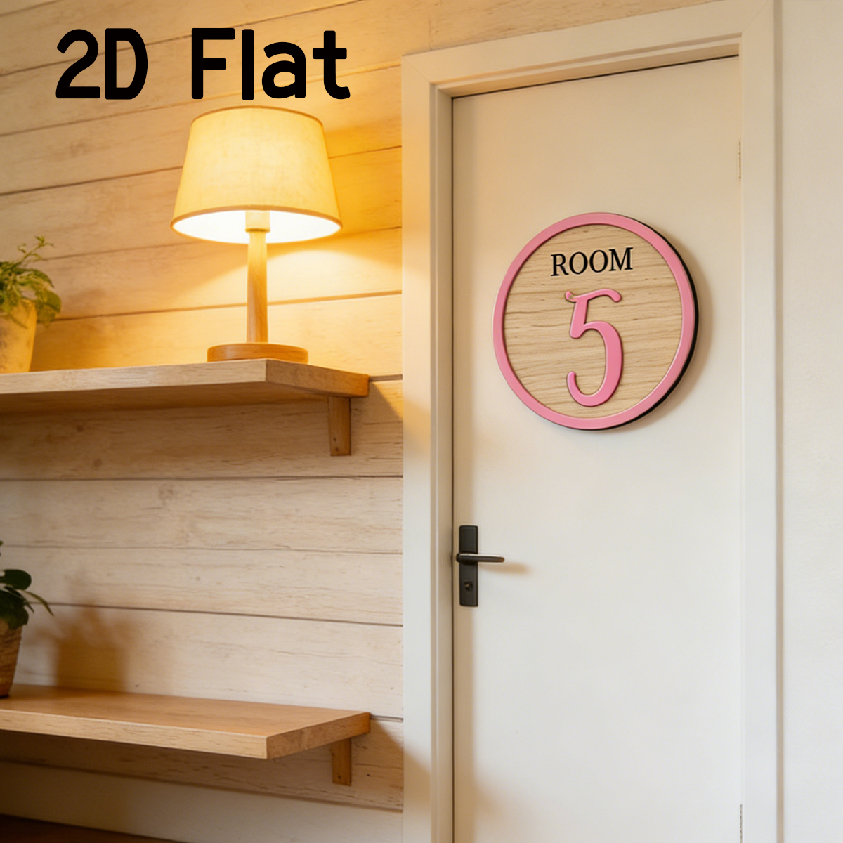 1Pc Cutom Pink Room Number Woo - Baby Nursery Toy 评论和价格