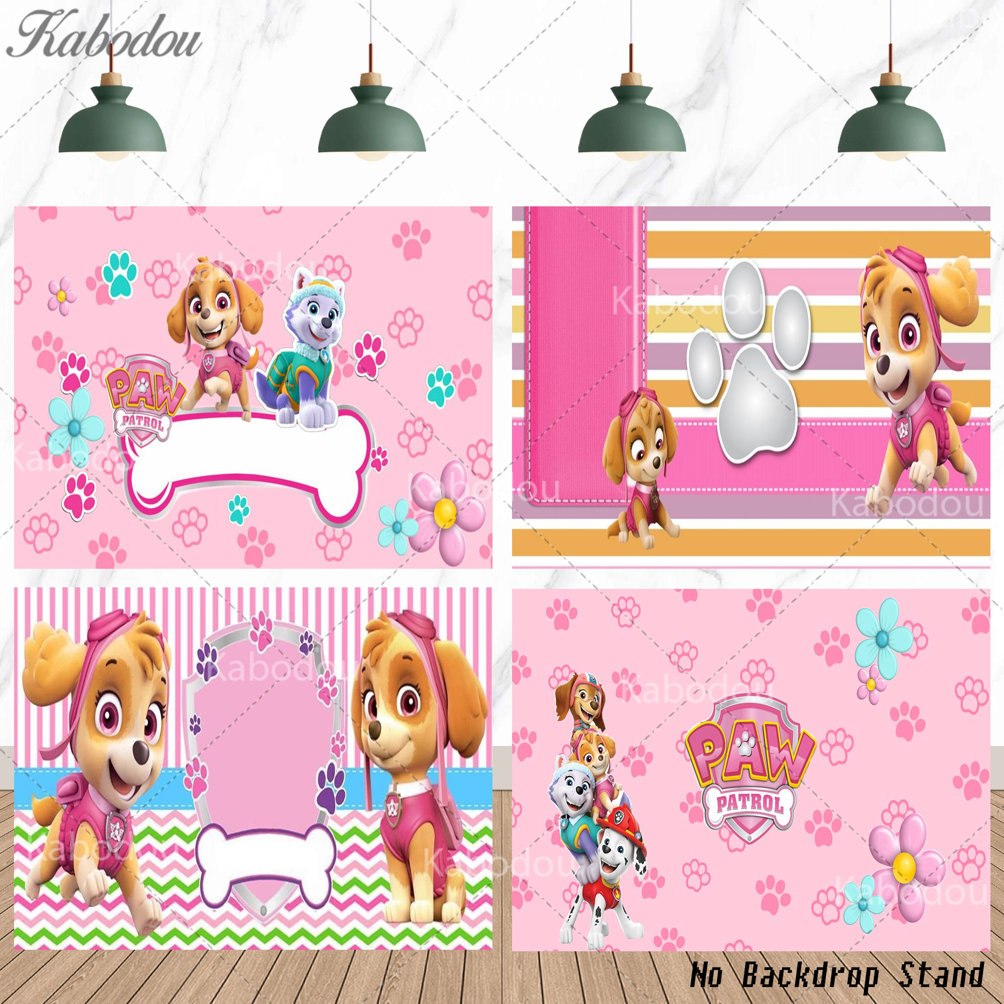 Pink Backdrop Paw Patrol Evere - Baby Nursery Ideas Girl 评论和价格