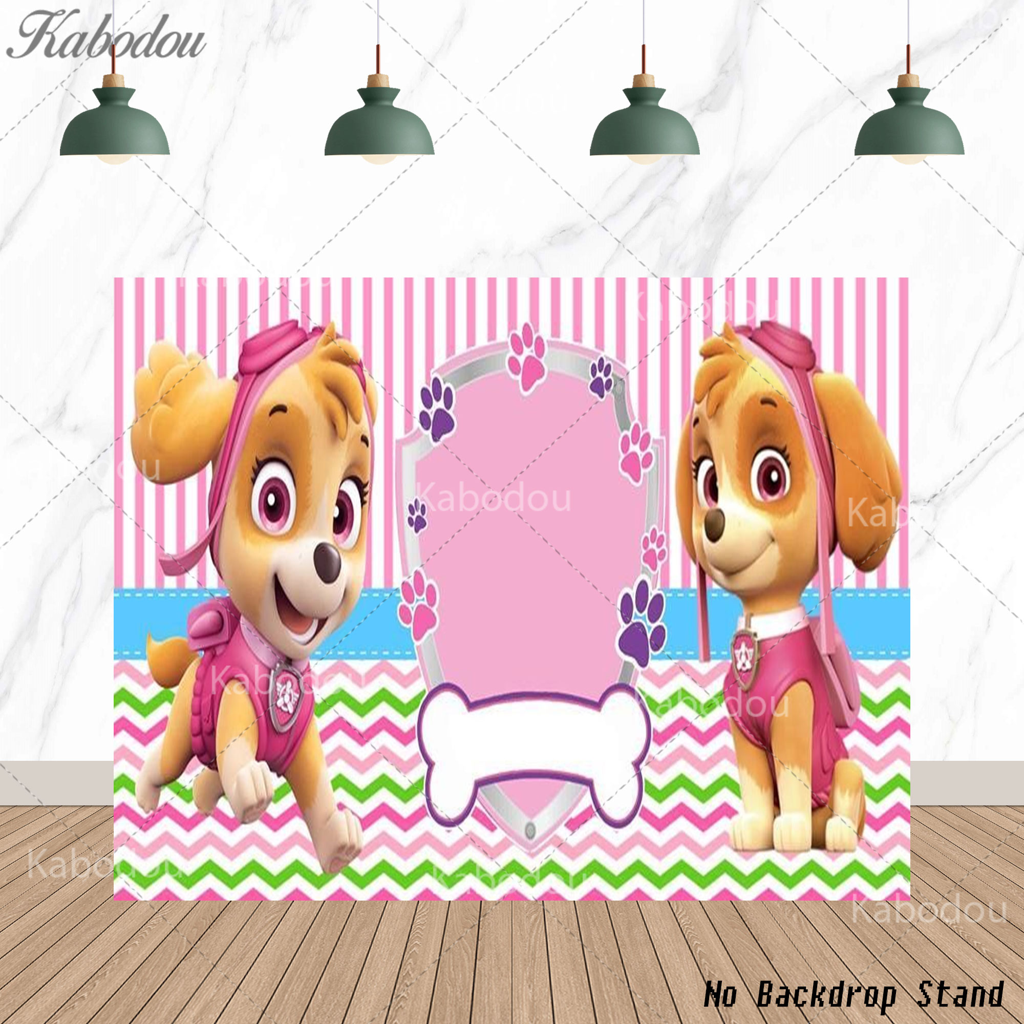 Pink Backdrop Paw Patrol Evere - Baby Nursery Ideas Girl 评论和价格