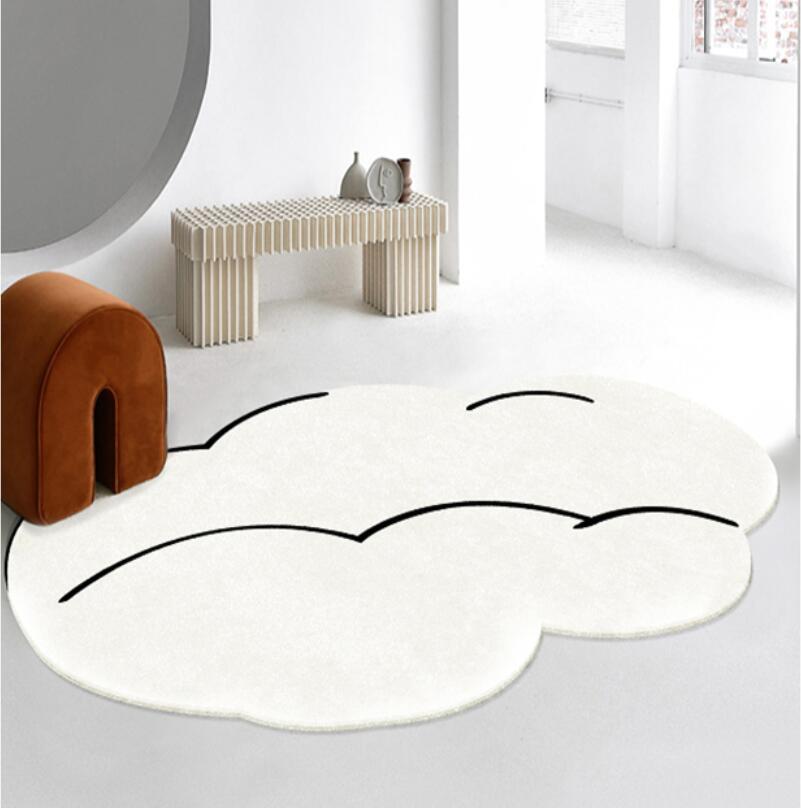 Soft Plush Cloud Shaped Bedsid - Baby Nursery Carpet 评论和价格
