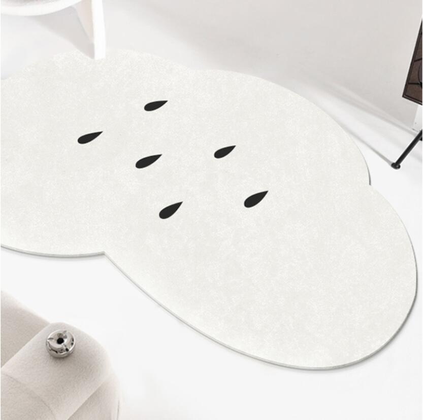 Soft Plush Cloud Shaped Bedsid - Baby Nursery Carpet 评论和价格
