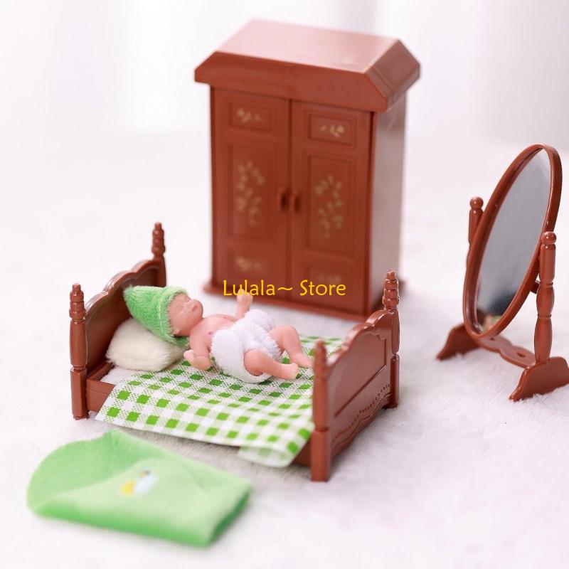 Y4QA 3inch Silicone Reborns Ba - Baby Nursery Dolls 评论和价格