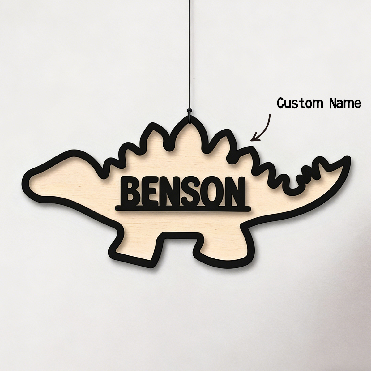 1Pc Cutom Dinosaur Wooden Acry - Baby Nursery Toy 评论和价格