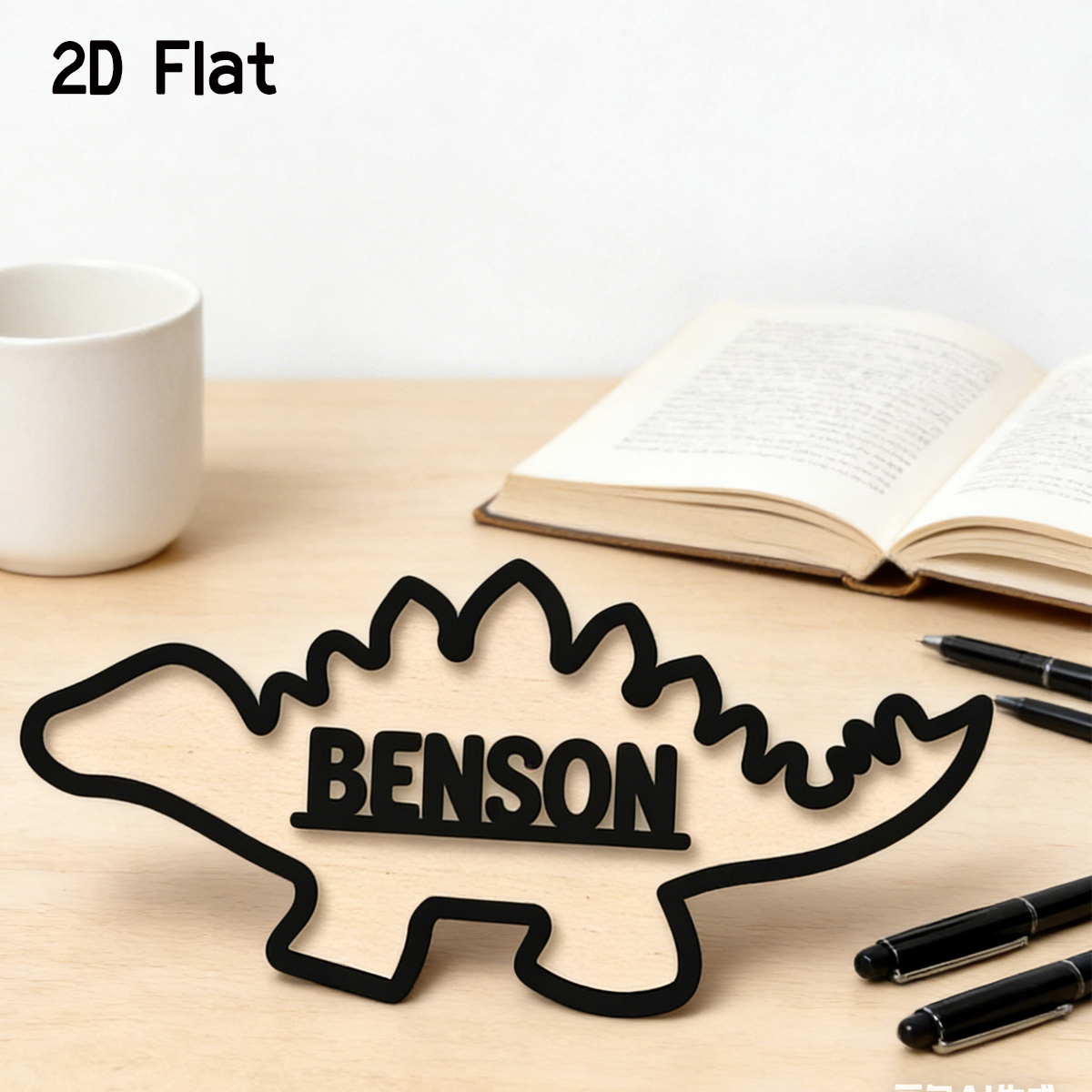 1Pc Cutom Dinosaur Wooden Acry - Baby Nursery Toy 评论和价格