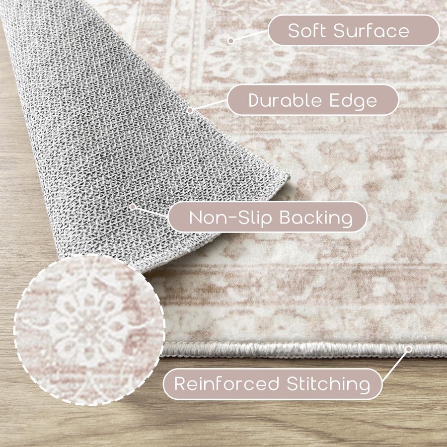 Nursery Rug for Baby Girl 5 x  - Baby Nursery Carpet 评论和价格