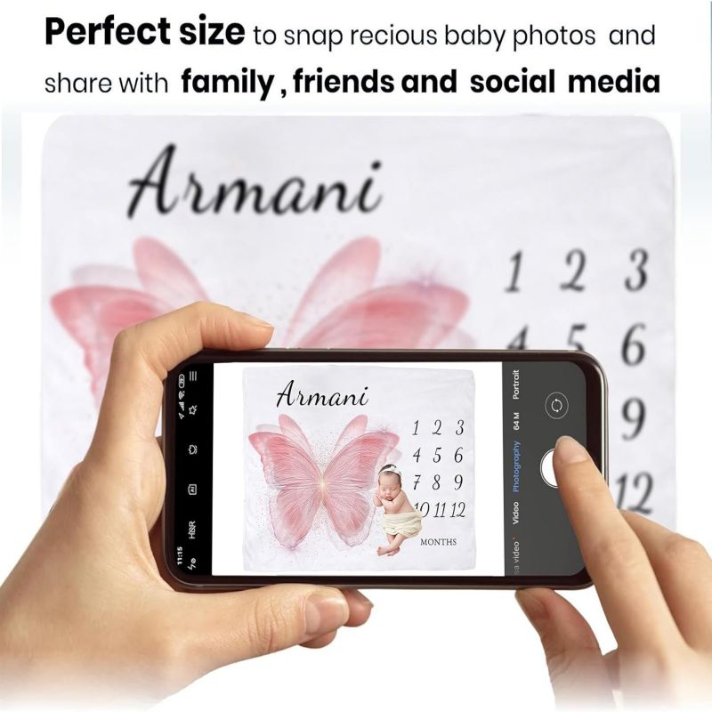 VIKAMA Pink Butterfly Baby Mil - Baby Nursery Mat 评论和价格