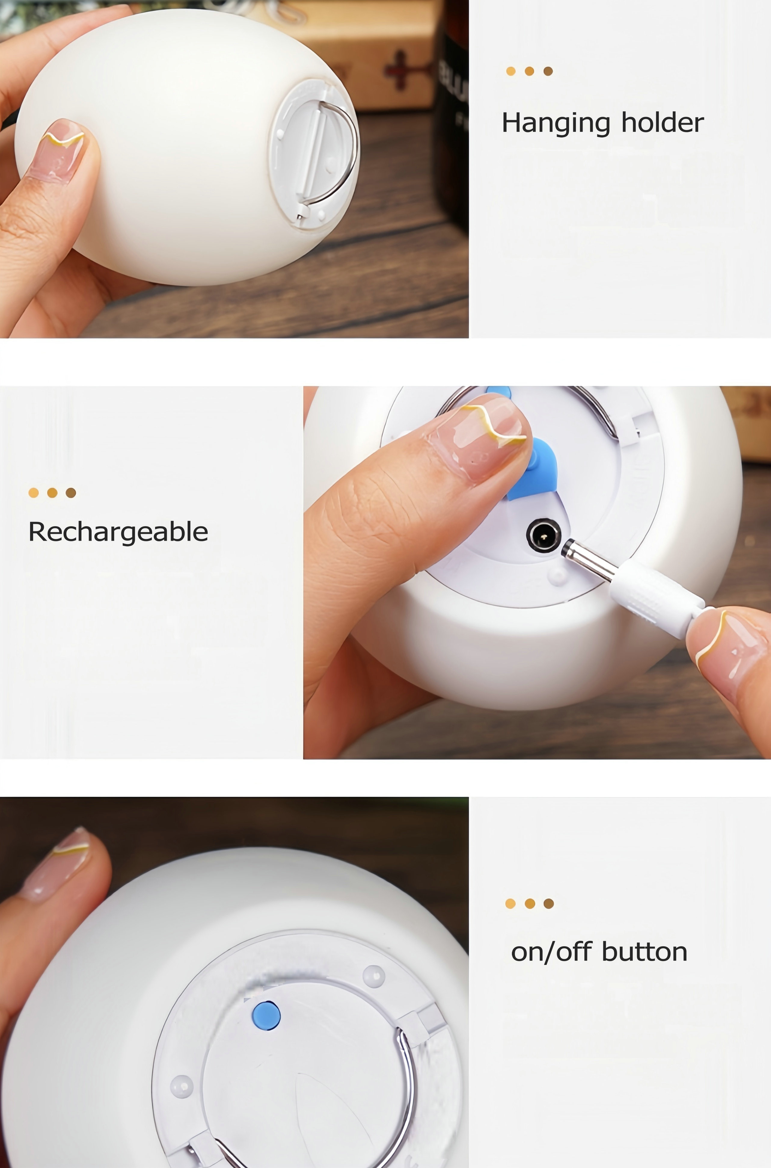 Baby Night Light Rechargeable  - Baby Nursery Egg Light 评论和价格