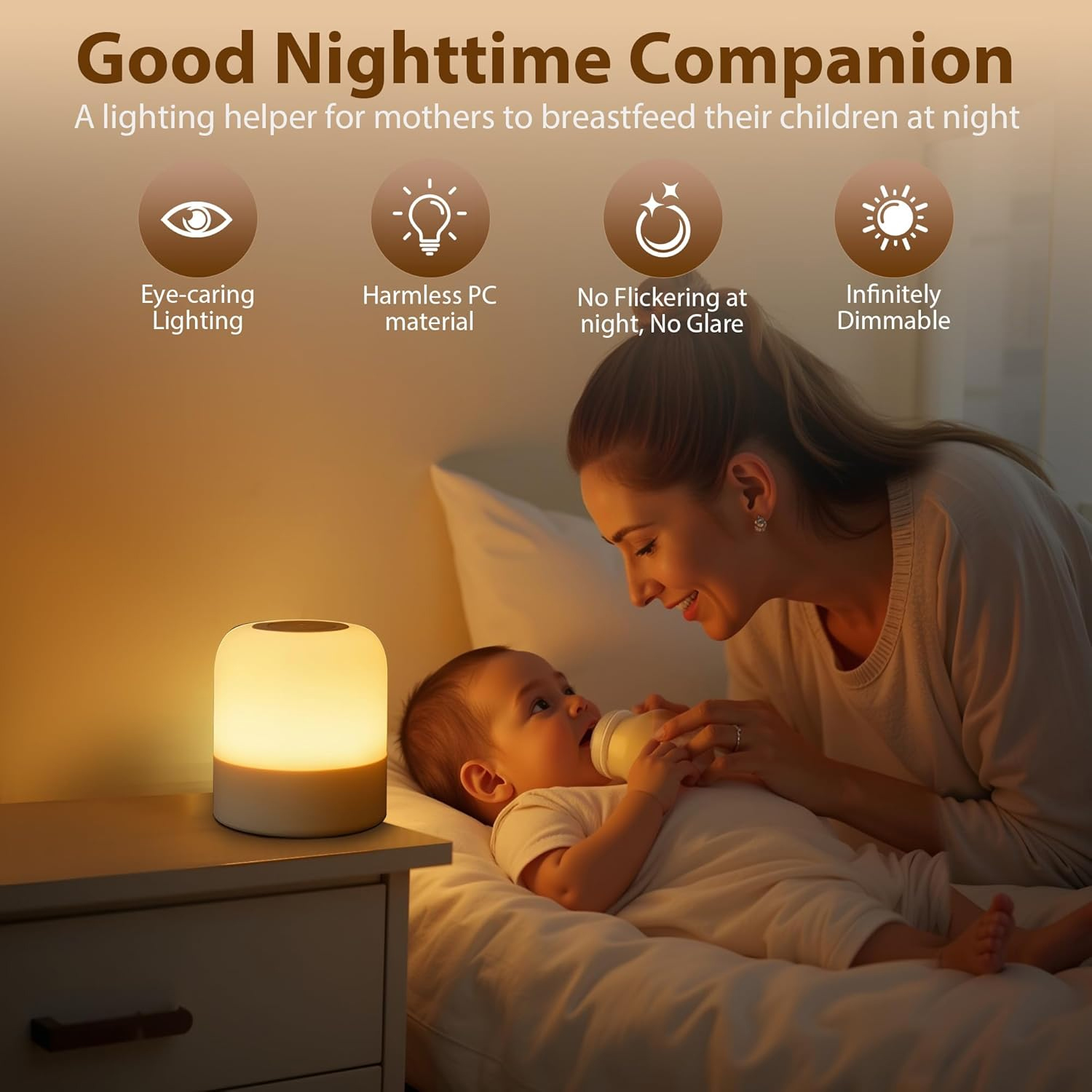 1pc Portable Baby Night Light, - Baby Nursery Egg Light 评论和价格