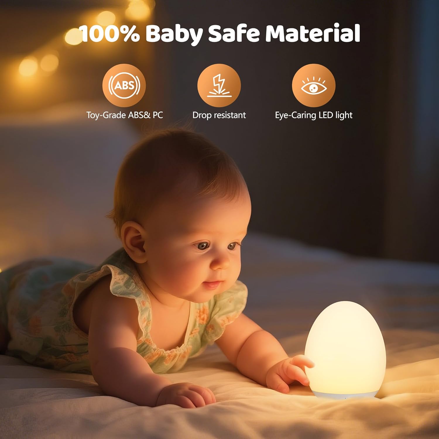Kids Night Light Baby Egg Lamp - Baby Nursery Egg Light 评论和价格