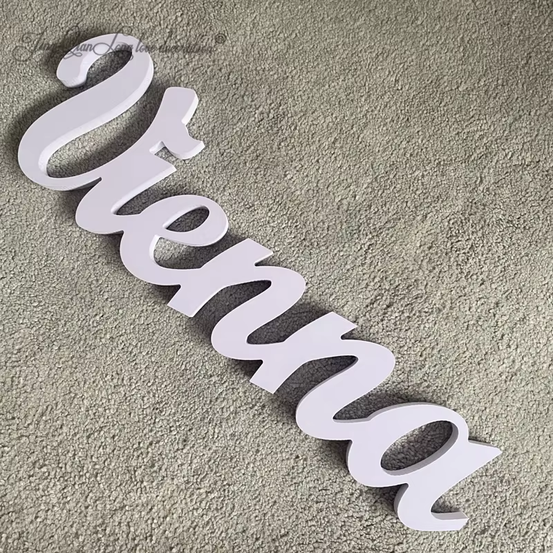 Custom Wooden Name Sign SCRIBB - Baby Nursery Name Wall Art 评论和价格