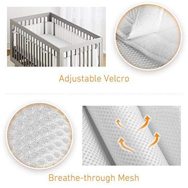 Bumper for Baby Bed Fence Cot  - Baby Nursery Ideas Girl 评论和价格