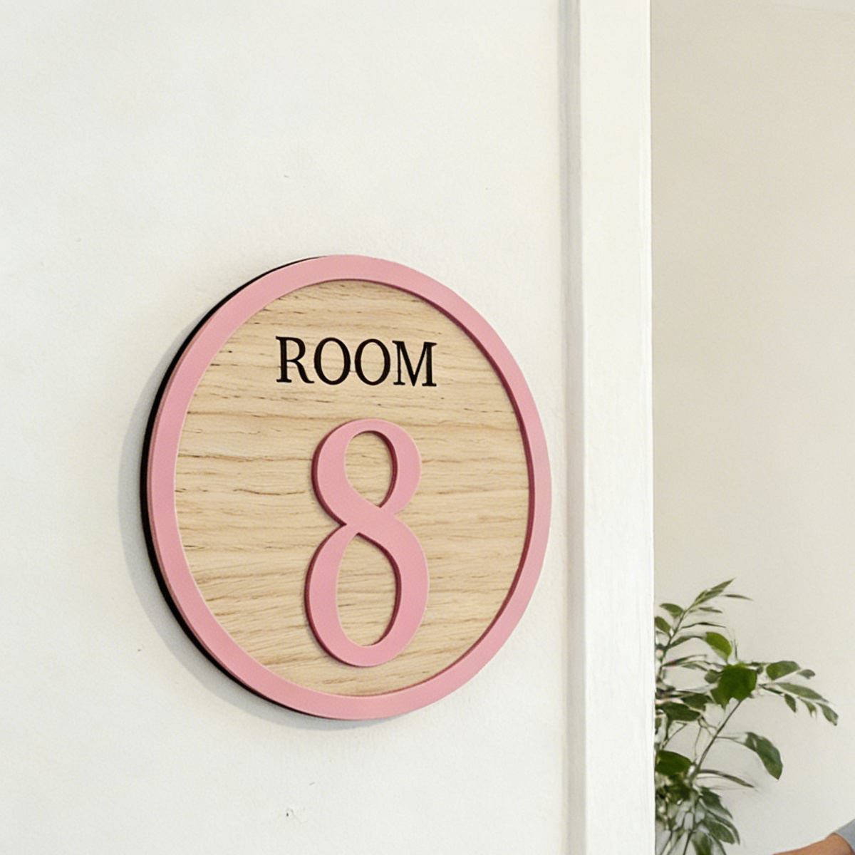 1Pc Cutom Room Number Wooden A - Baby Nursery Toy 评论和价格