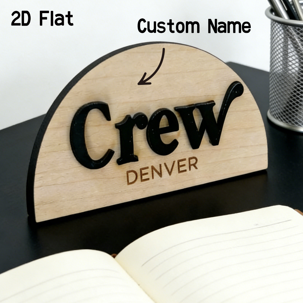 1Pc Cutom Crescent Wooden Acry - Baby Nursery Toy 评论和价格