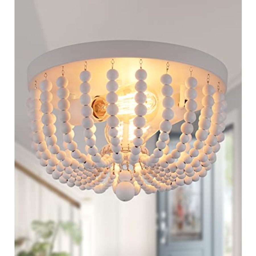 Flush Mount Ceiling Light Fixt - Baby Nursery Chandelier 评论和价格