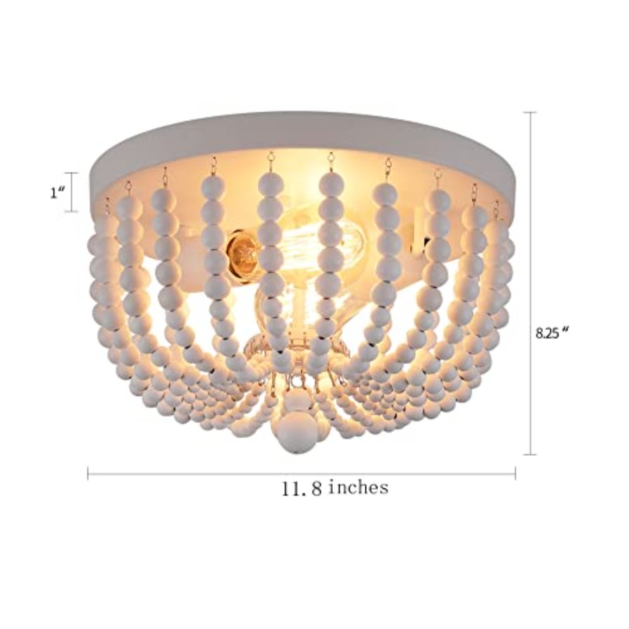 Flush Mount Ceiling Light Fixt - Baby Nursery Chandelier 评论和价格