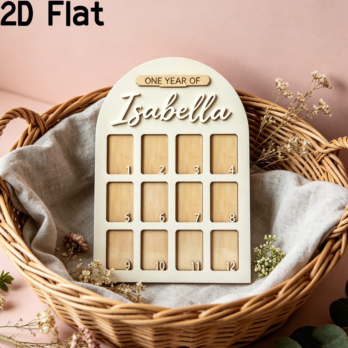 1Pc Custom Photo Record Board  - Baby Nursery Toy 评论和价格