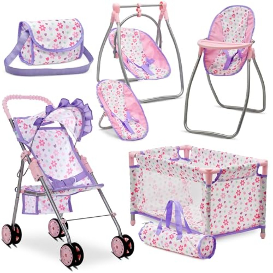 Baby Doll Stroller Bed and Swi - Baby Nursery Furniture Sets 评论和价格