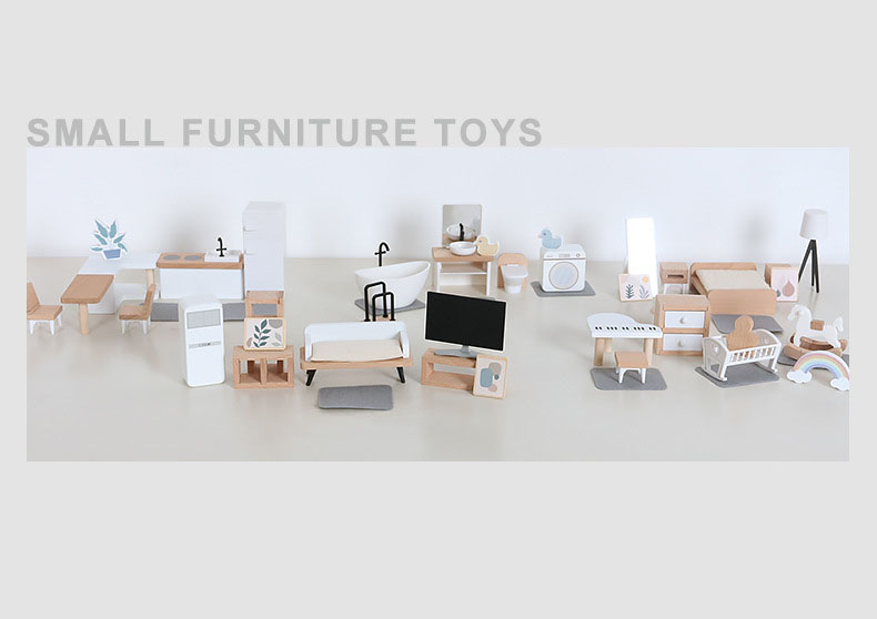 Modern dollhouse furniture kit - Baby Nursery Dolls 评论和价格